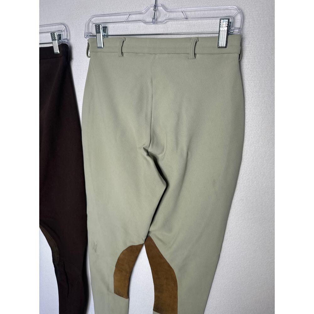 Vintage 1980s Harry Hall London Riding Breeches 28L Leather Patch Set 28L - Picture 11 of 14